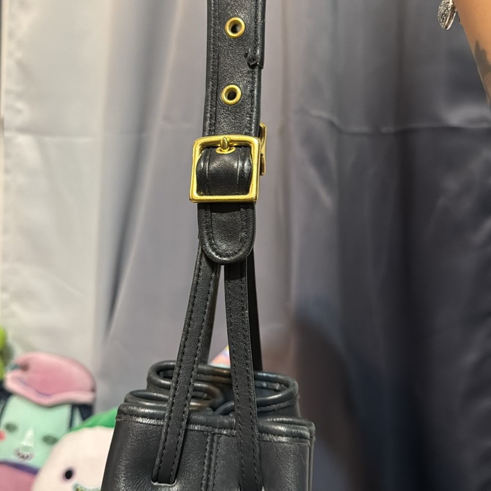 Coach Vintage legacy black leather bucket bag 9165 - Picture 15 of 17
